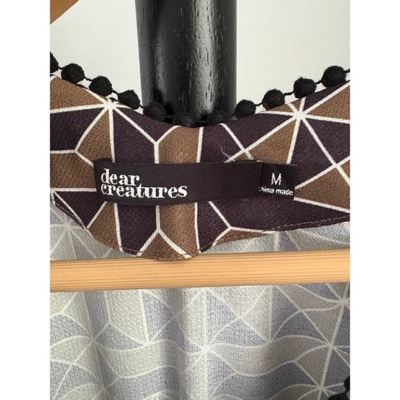 Dear Creatures Geometric Retro Maxi Dress - Picture 3 of 3